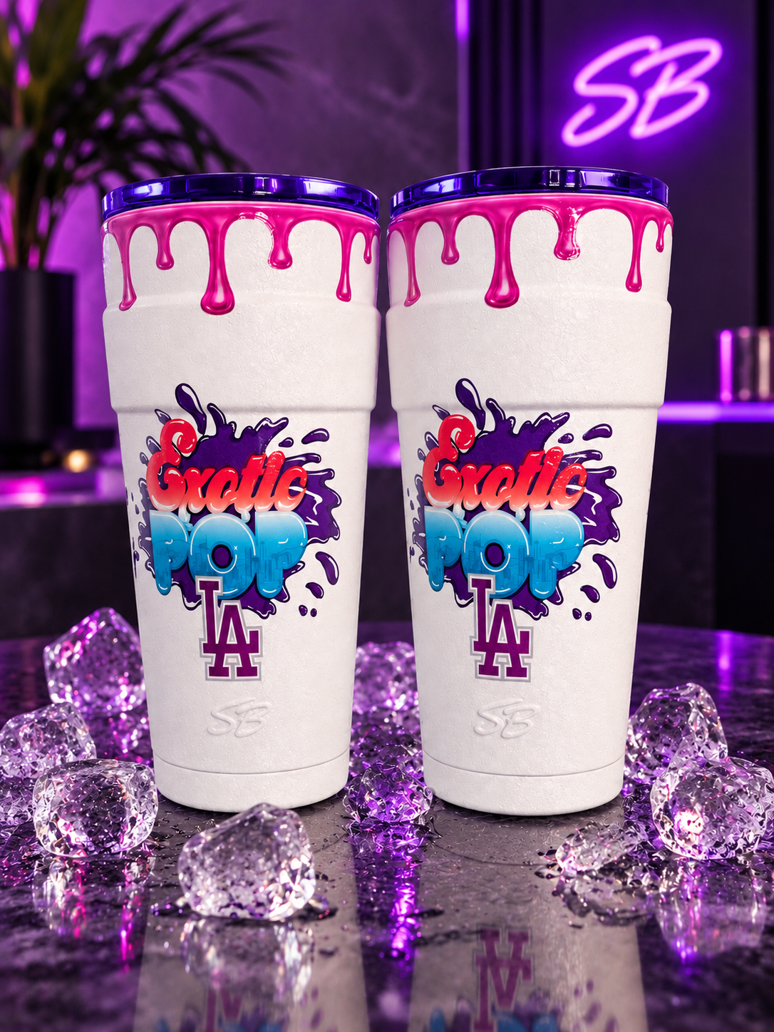 SB Double Cup x Exotic Pop LA collab cups